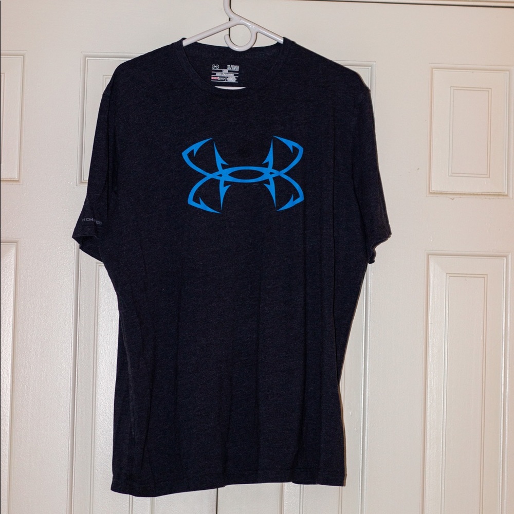 Dark Grey/Navy Fishing Hook Under Armour Tee